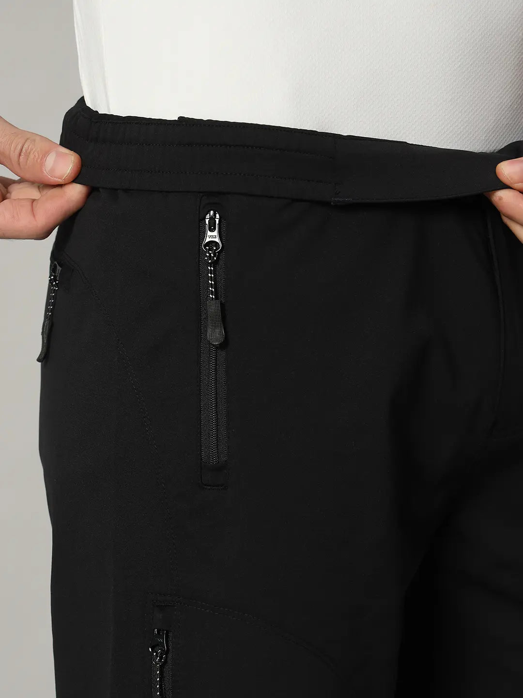 Stretchable Elastic of Black Color Shorts