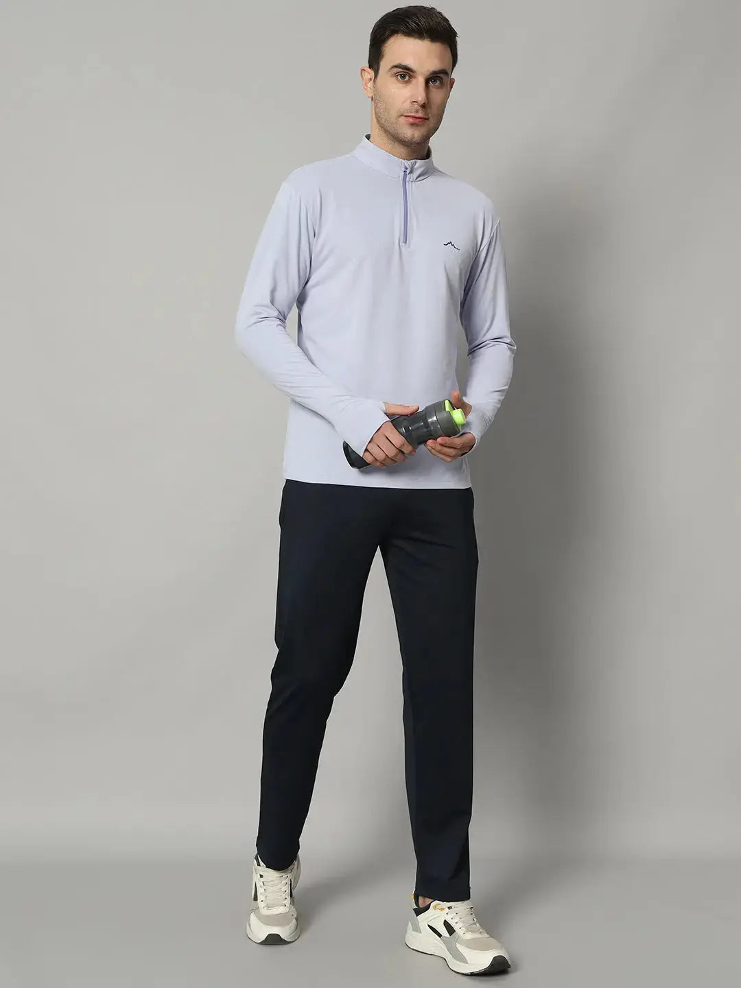 Men's Nomadic Full Sleeves T Shirt - Lavender Reccy