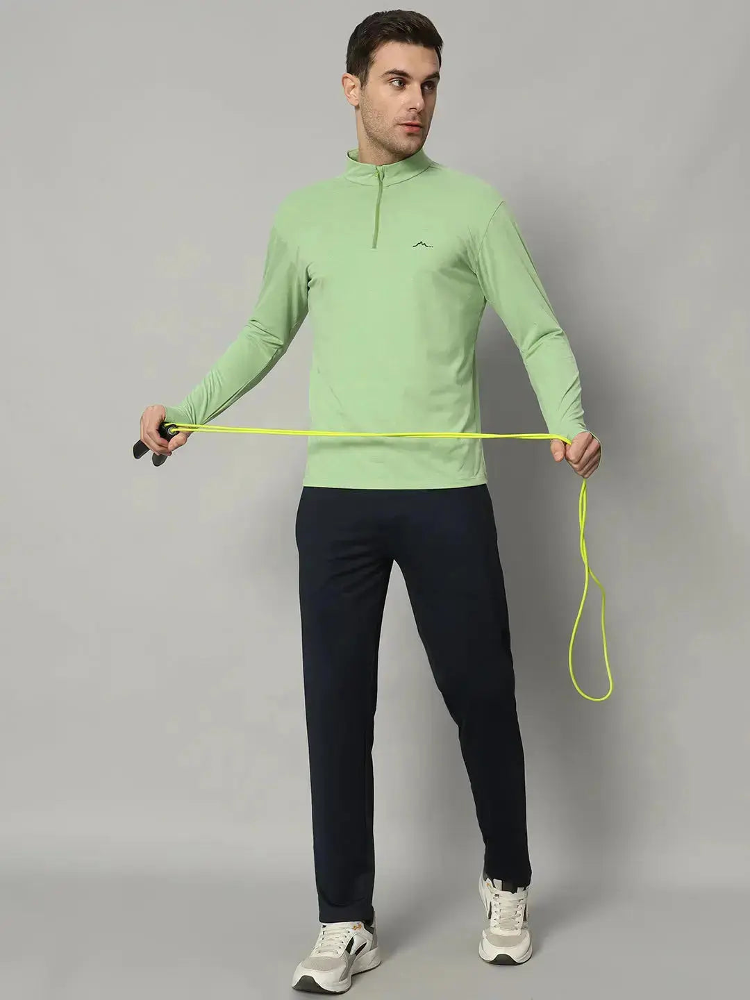 Men's Nomadic Full Sleeves T Shirt - Green Tea Reccy