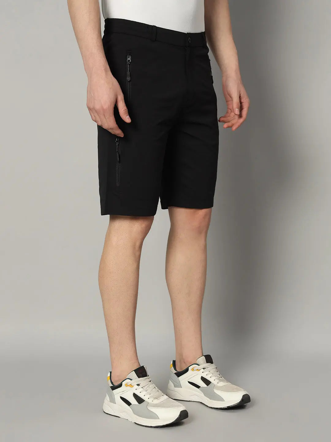 mens black shorts Right Side - Reccy