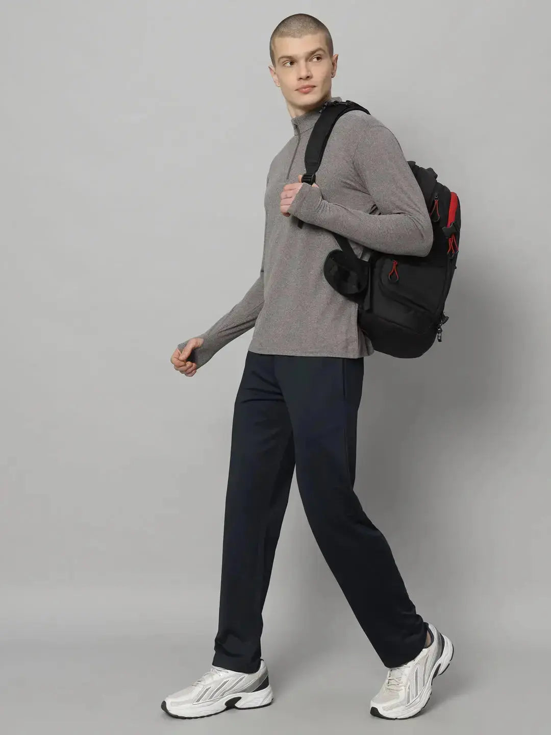 Men's Nomadic Full Sleeves T Shirt - Pebble Reccy