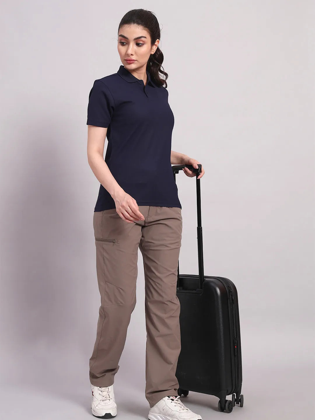 Blue polo tshirt women