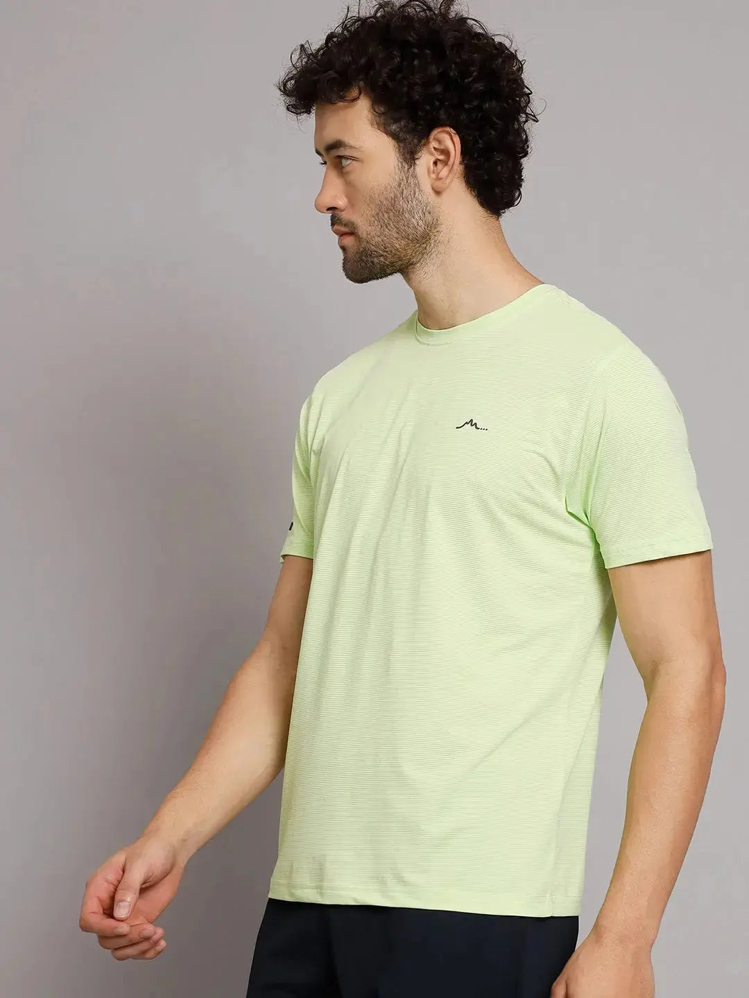 Lime Men's Ultralight Athletic T Shirt Left Side - Reccy