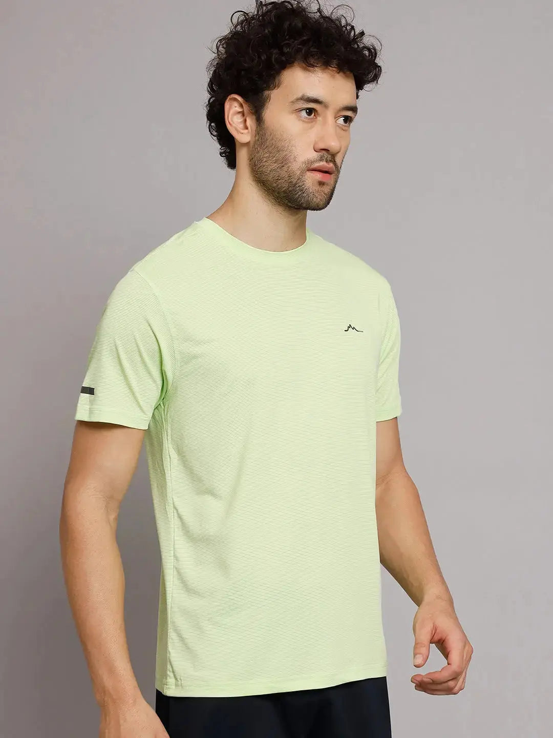 Lime Men's Ultralight Athletic T Shirt Right Side - Reccy