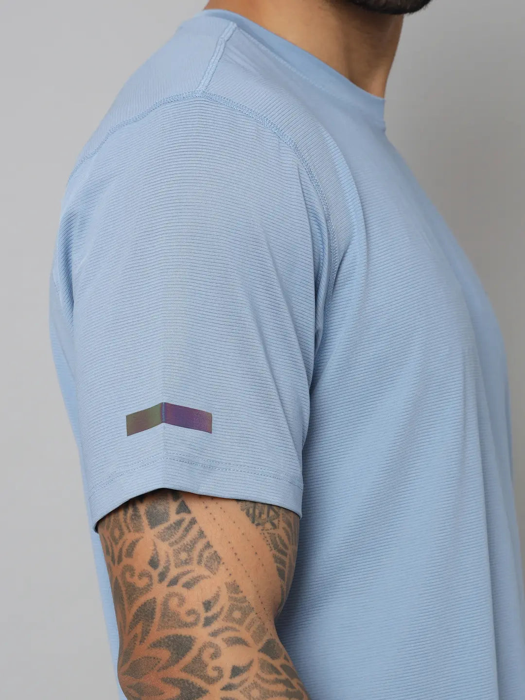 Dusk Blue Men's Ultralight Athletic T Shirt Right Sleeve - Reccy