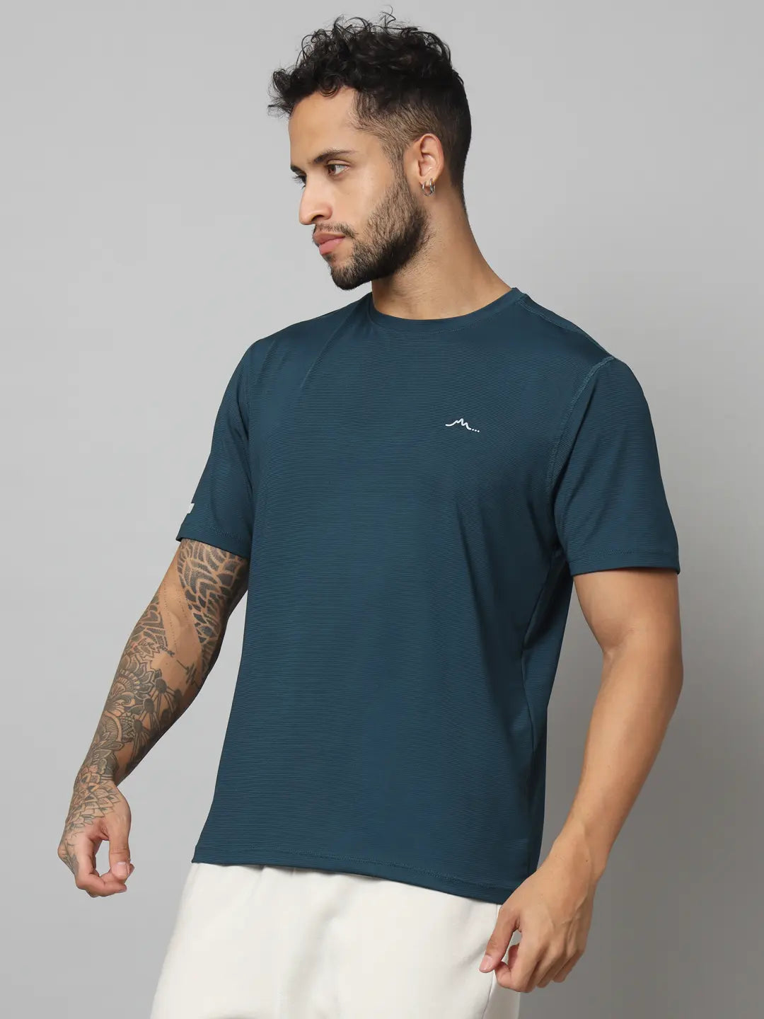 Pacific Blue Men's Ultralight Athletic T Shirt Front Side - Reccy