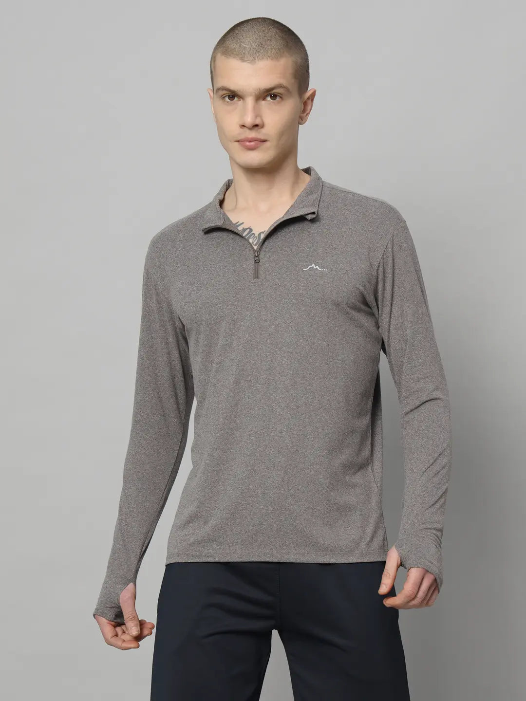 nomadic pebble grey colour full sleeve tshirt reccy