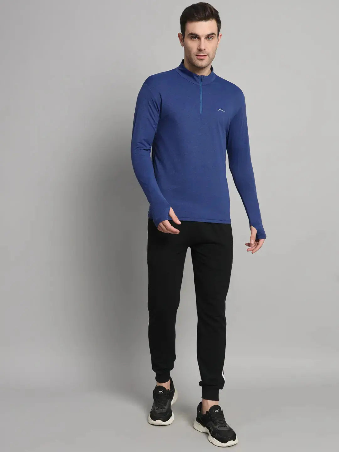 Blue T shirt Mens Full Sleeve - Reccy