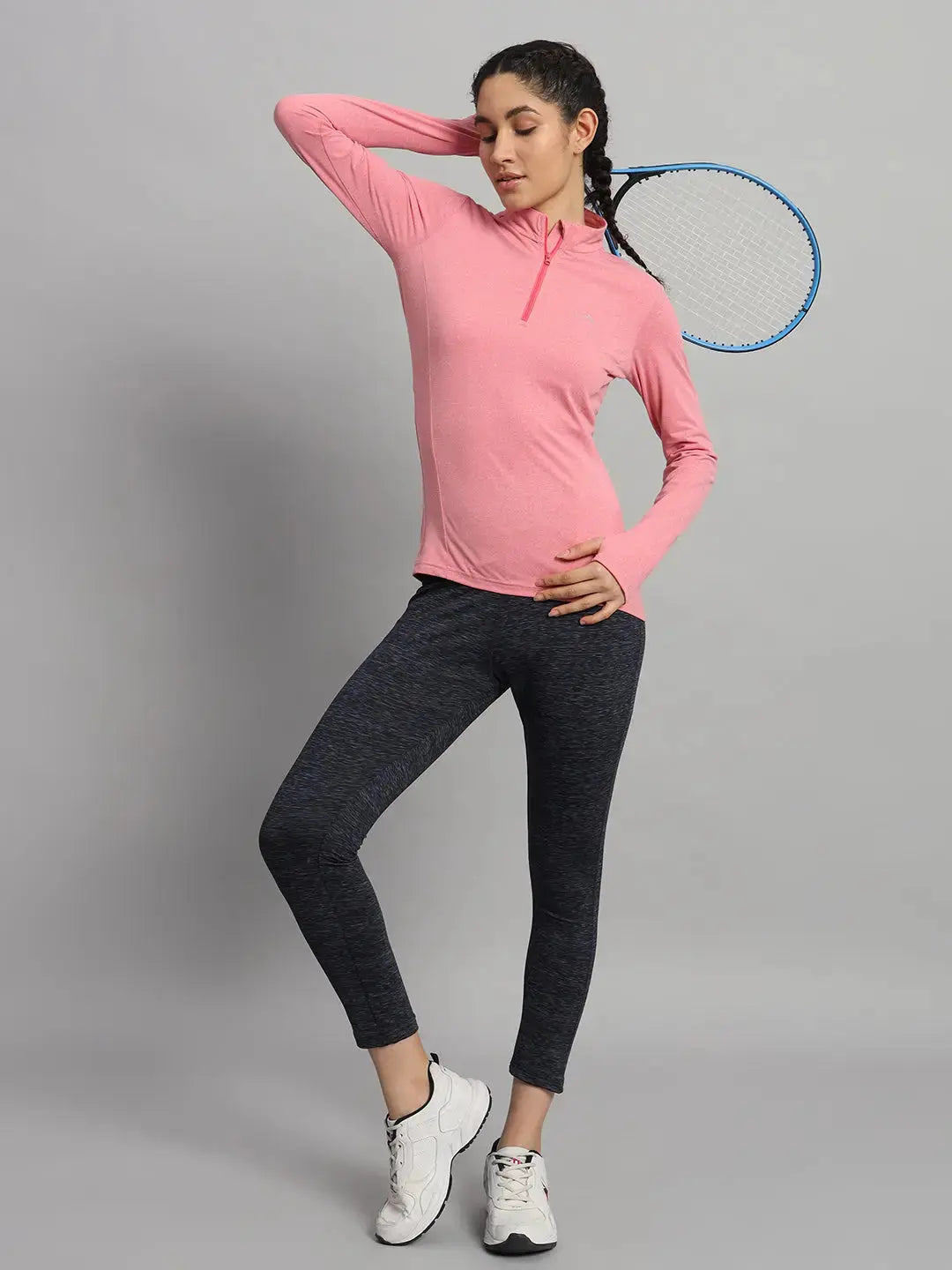 pink full sleeve t shirt womens