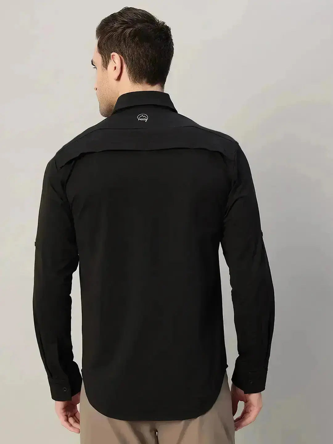 Back of Black Cargo Shirt - Reccy