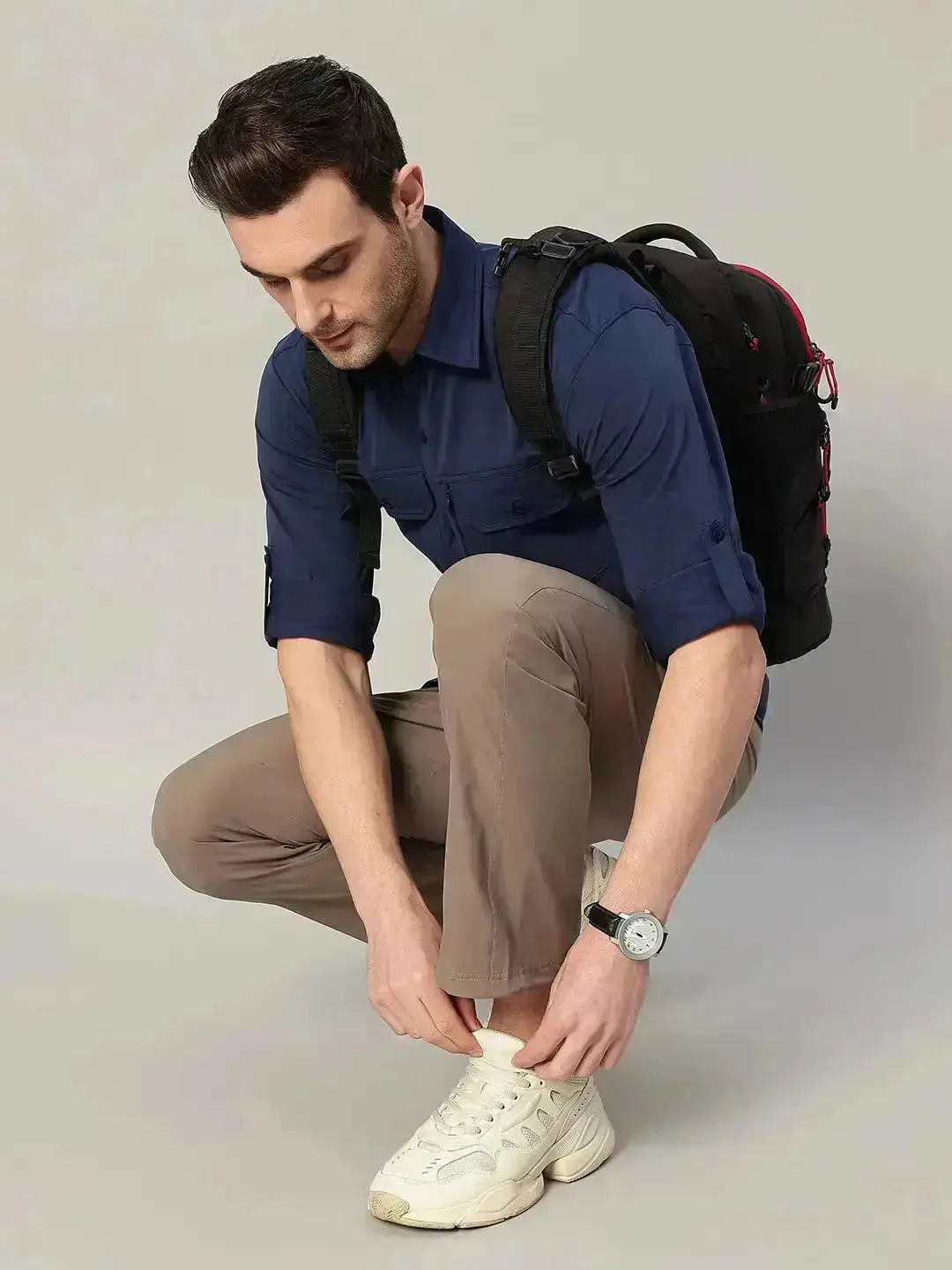 Navy Cargo Shirt for Trekking - Reccy