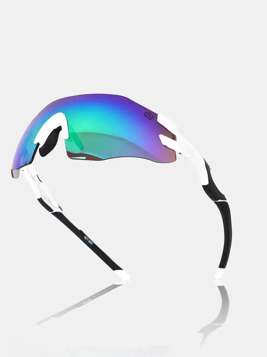 blue revo sunglasses with white frame