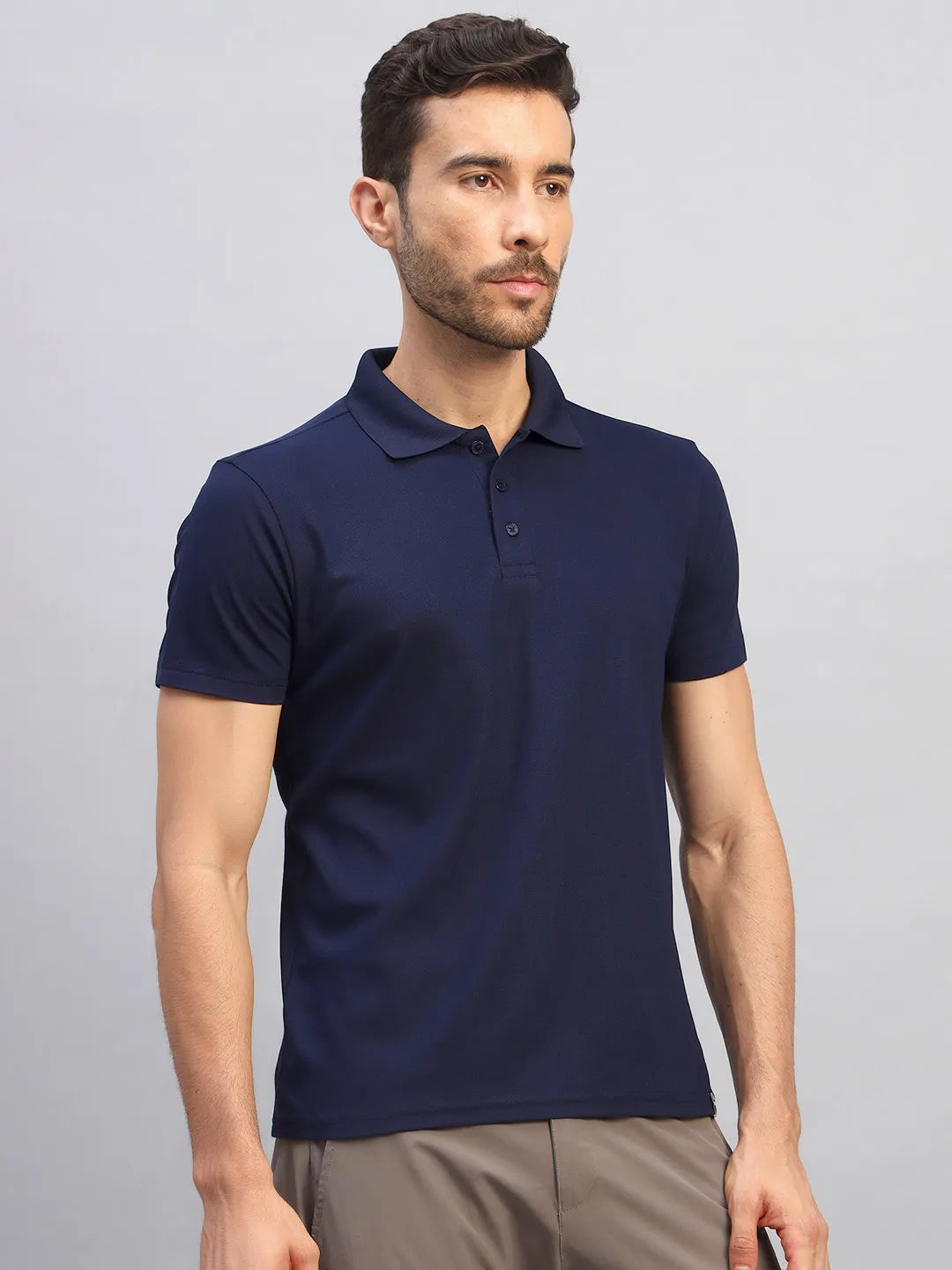 men's navy blue polo tshirt