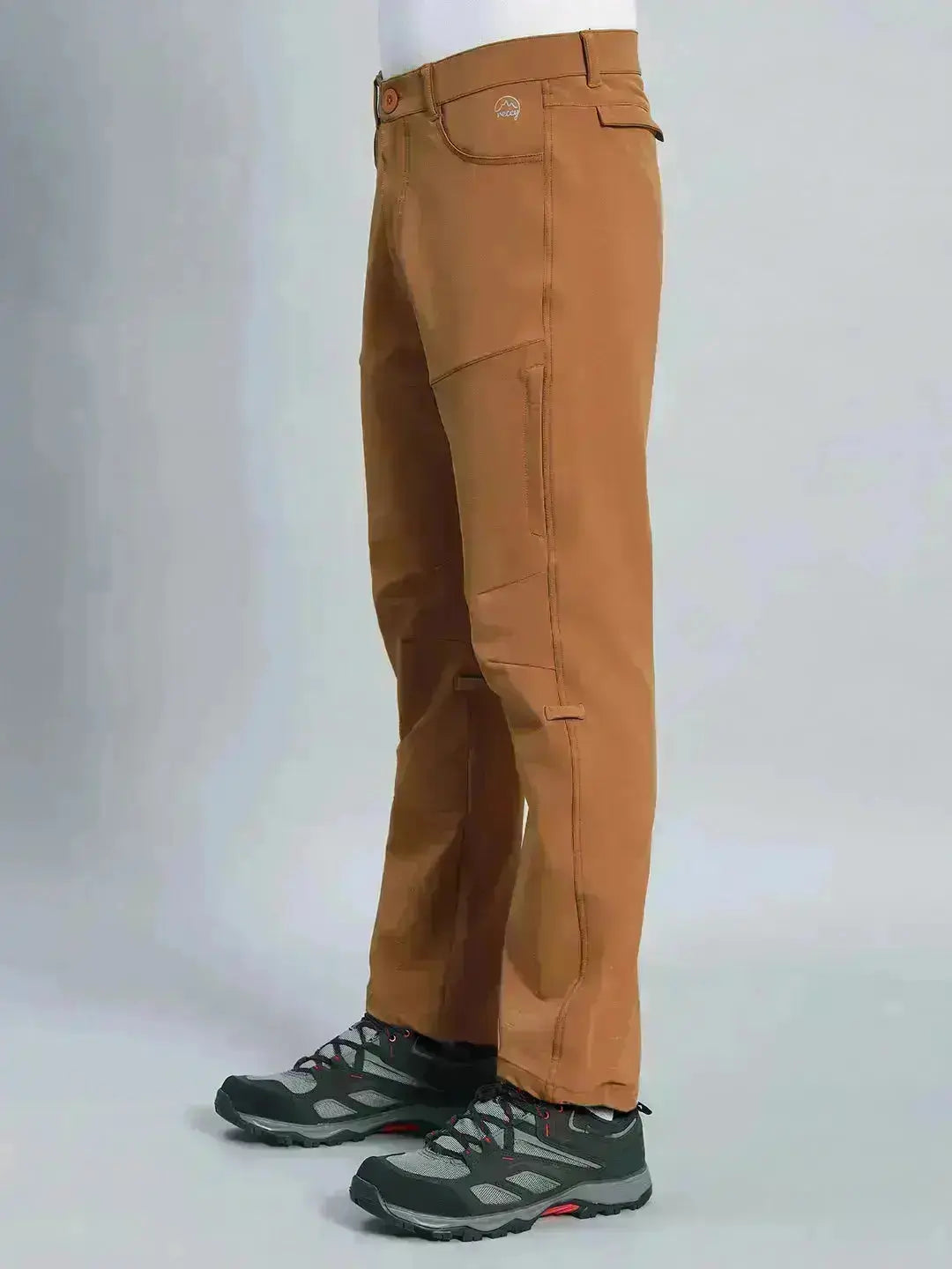 Left Side | Trail Tan Warm Trekking and Hiking Pants | Reccy