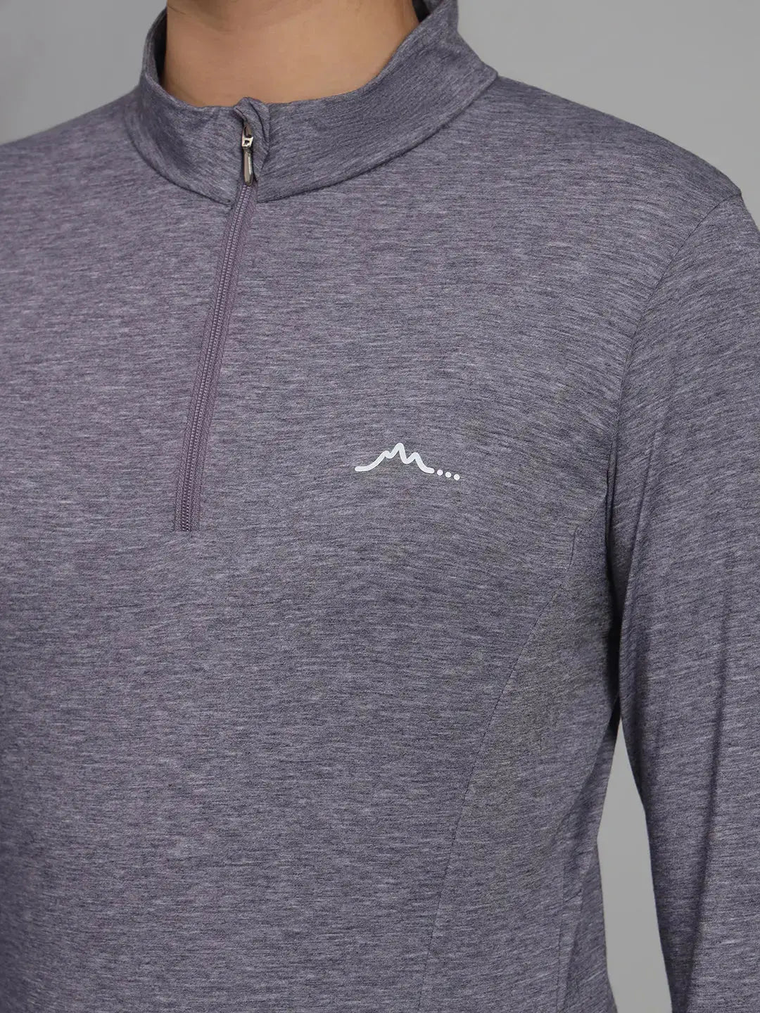 Women's Nomadic Full Sleeves T Shirt - Purple Gray Reccy