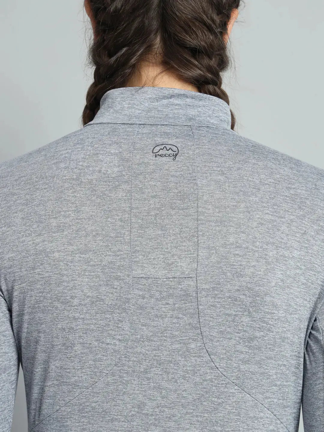 Women's Nomadic Full Sleeves T Shirt - Silver Gray Reccy