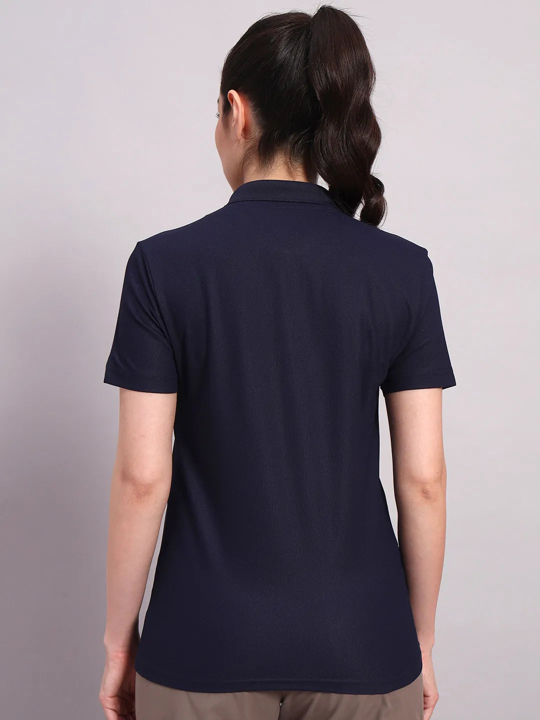 blue polo t shirt women's