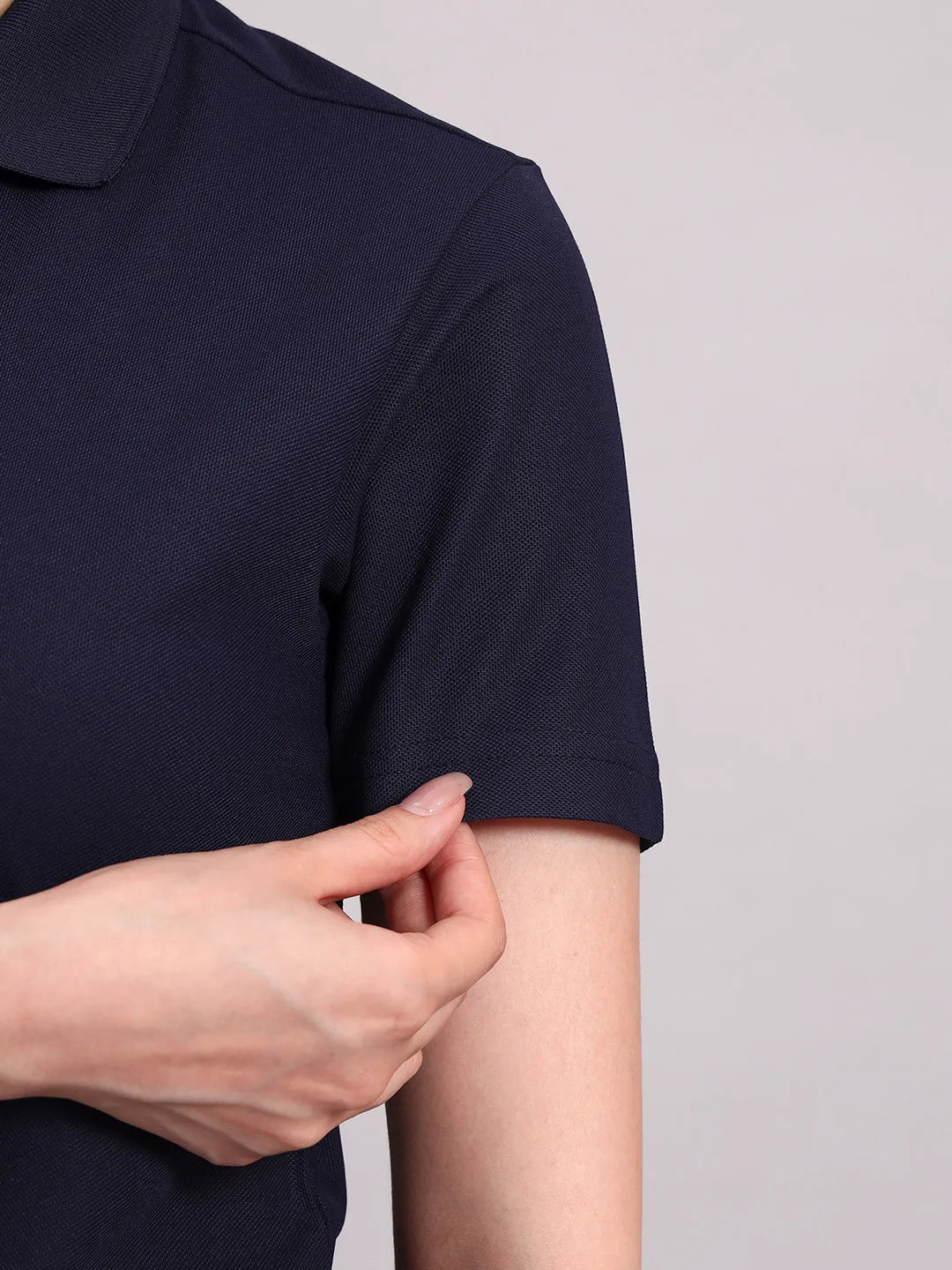 blue polo t shirt women's