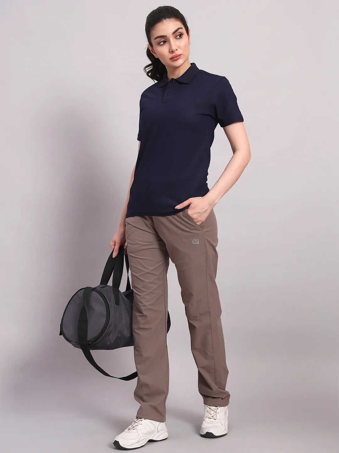 Blue polo tshirt for women