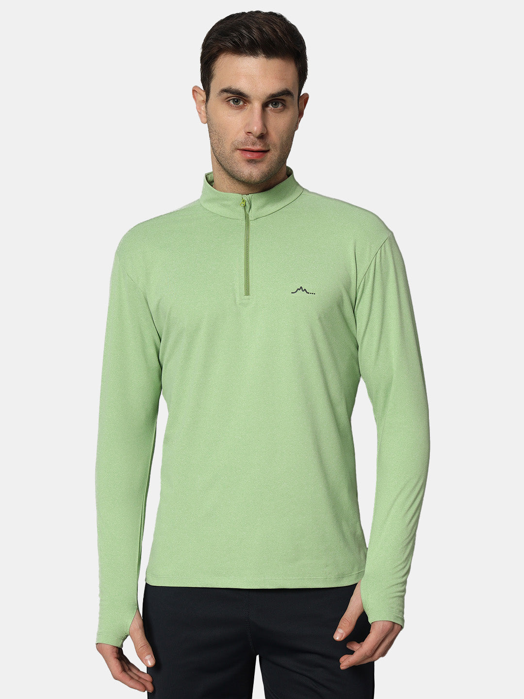 Men's Nomadic Full Sleeve Baselayer Tshirt - Green Tea