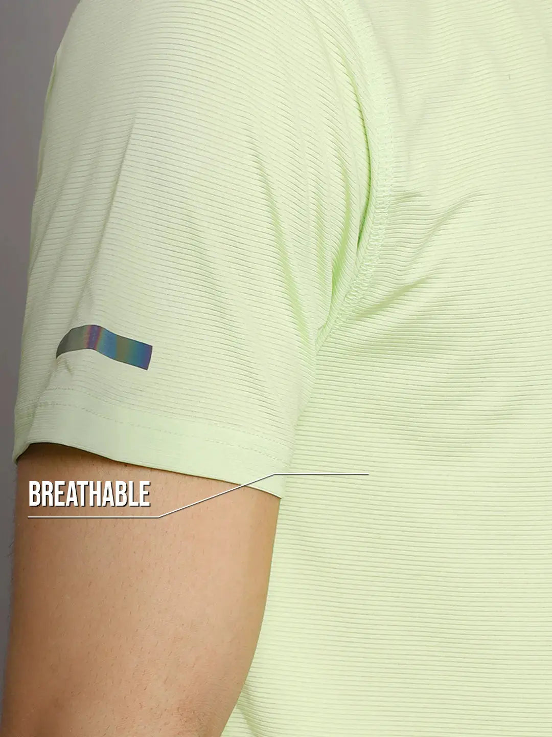 Mens Ultralight Athletic T-shirt - Lime Reccy