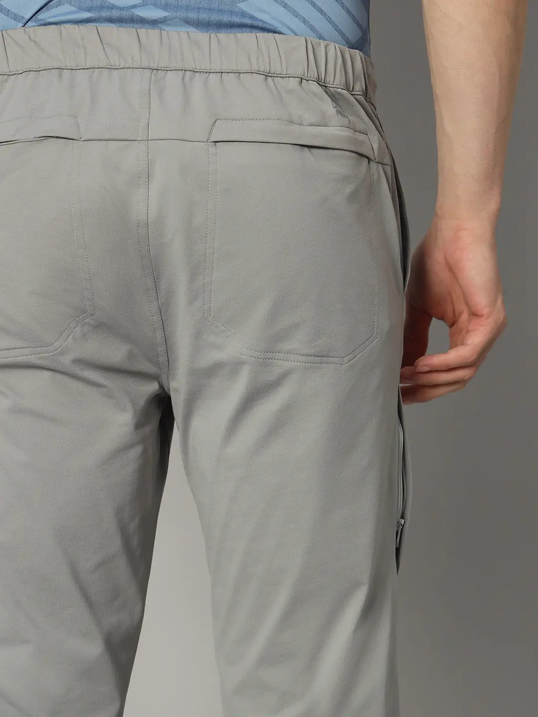 Back Image of Grey Color Nomadic Pant for Men - Reccy