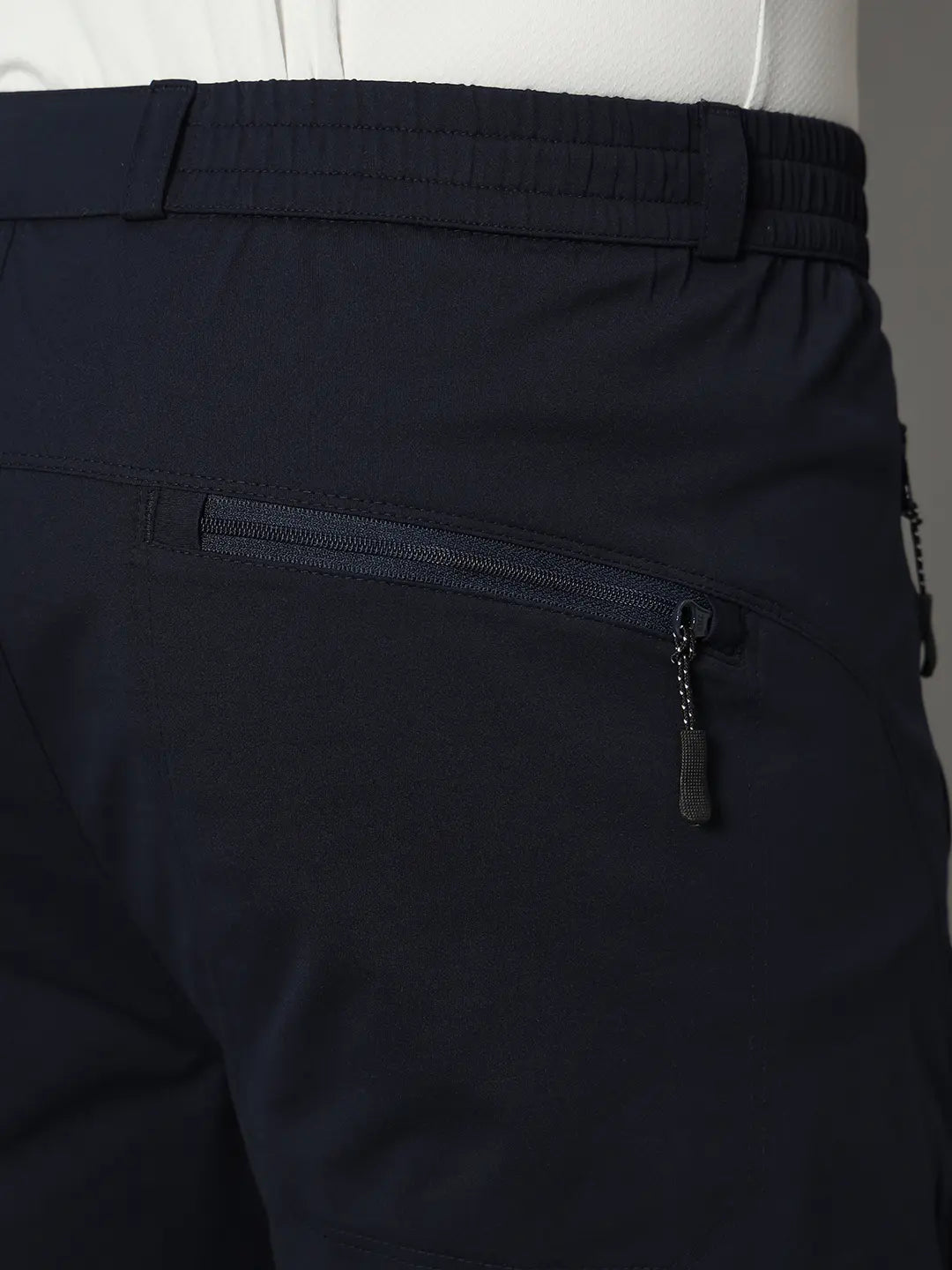 Back Pocket of Navy Blue Color Shorts