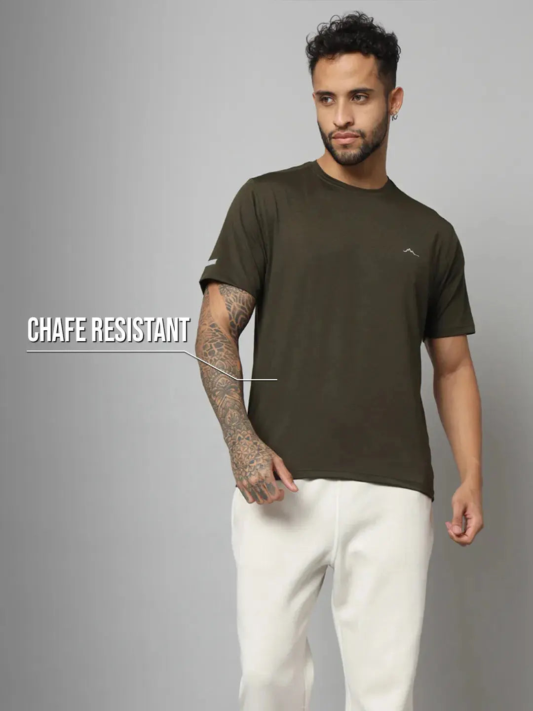 Mens Ultralight Athletic T-shirt - Lime Reccy