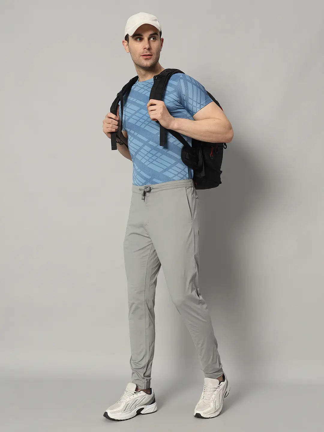 Left Side Image of Grey Color Nomadic Pant for Men - Reccy