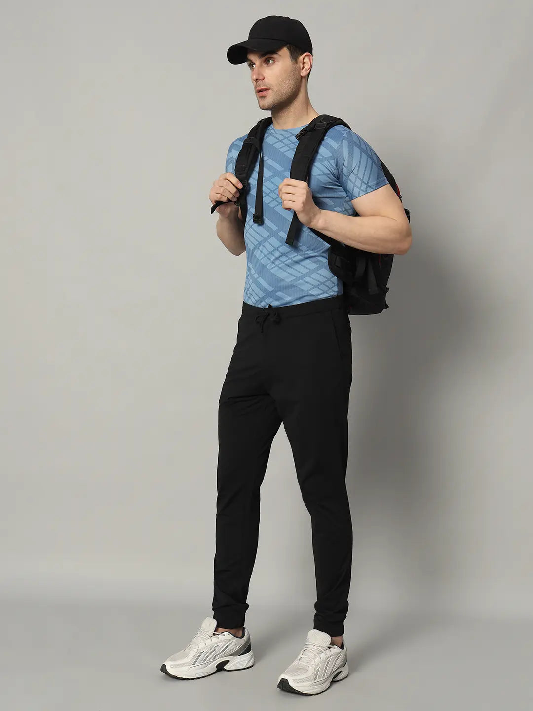 Left side of Black Jogger for Men - Reccy