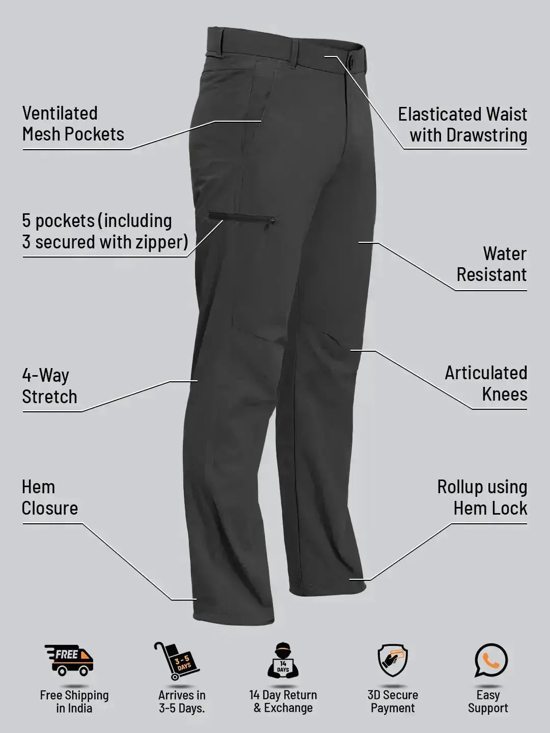 Nomadic Lite Pants - Olive Reccy