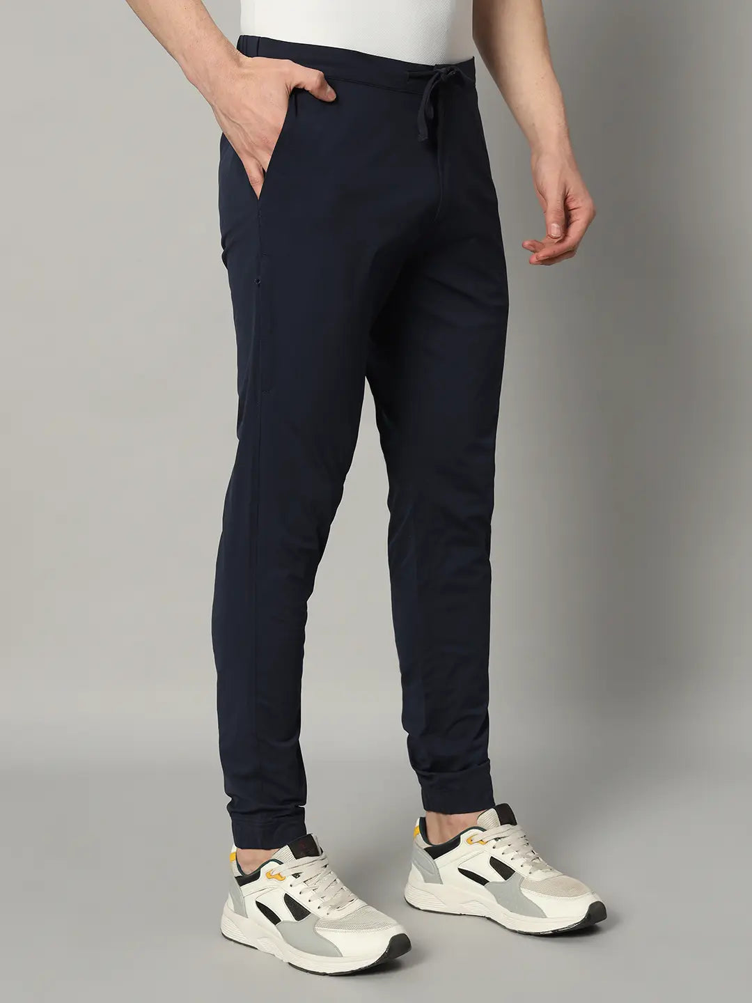 Right Side of Navy Blue Jogger for men