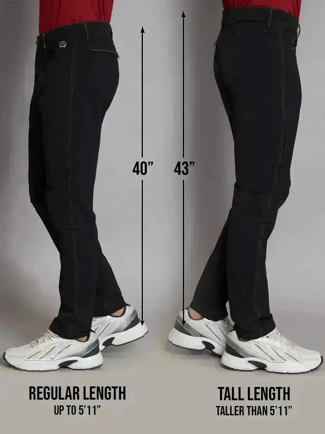 regular and tall reccy black nomadic cold weather pants