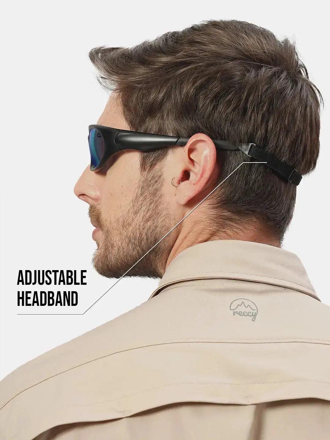 Curved Frame Sports Sunglasses