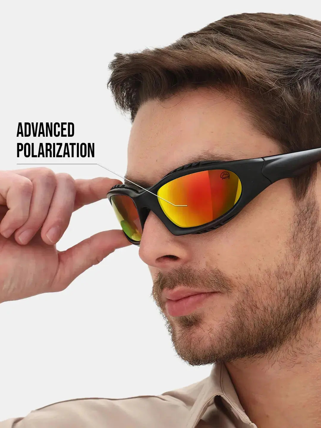 Advance Polarization Red Revo SummitShield Sunglasses