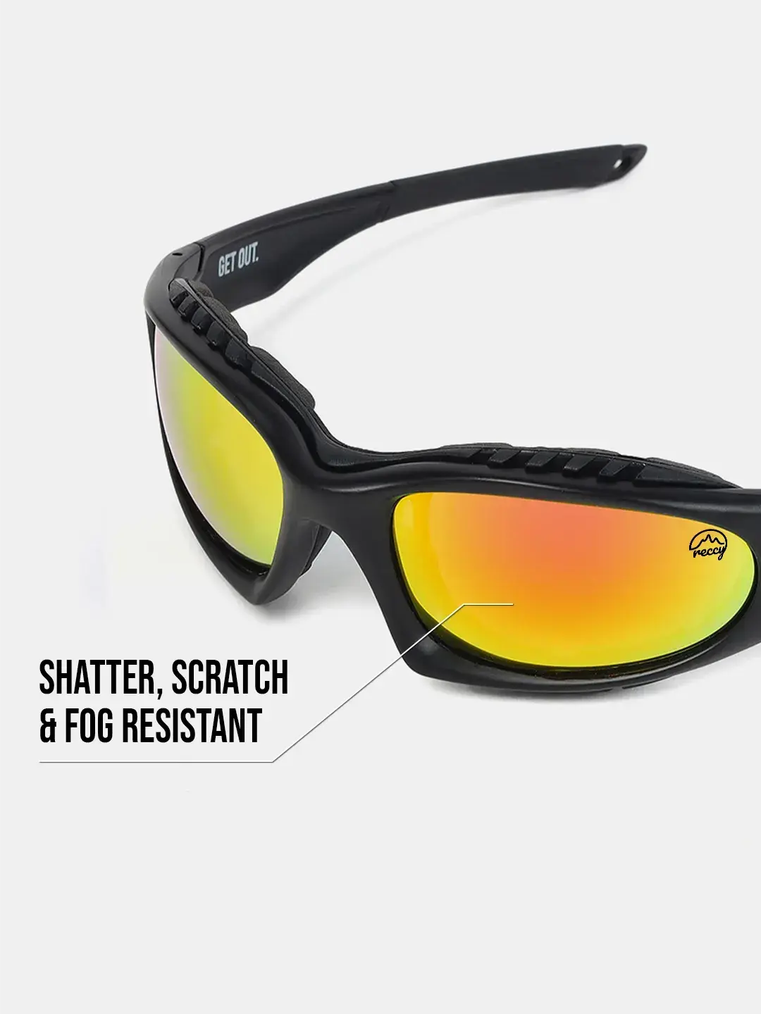 Shatter Resistant Red Revo SummitShield Sunglasses