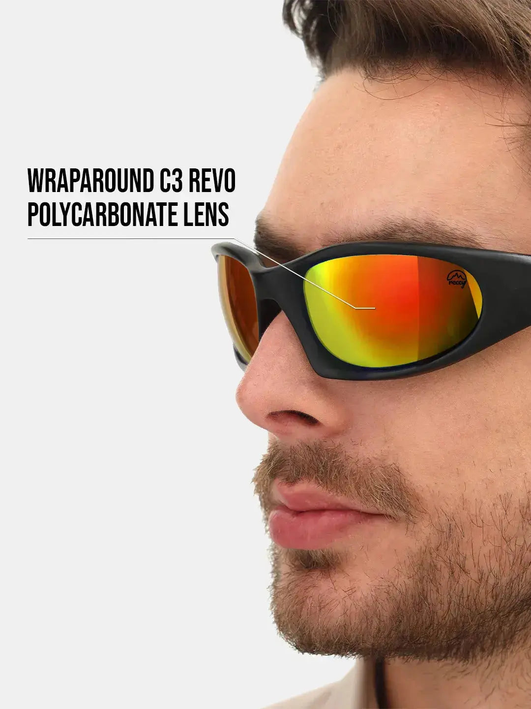 Polycarbonate Lens Red Revo SummitShield Sunglasses