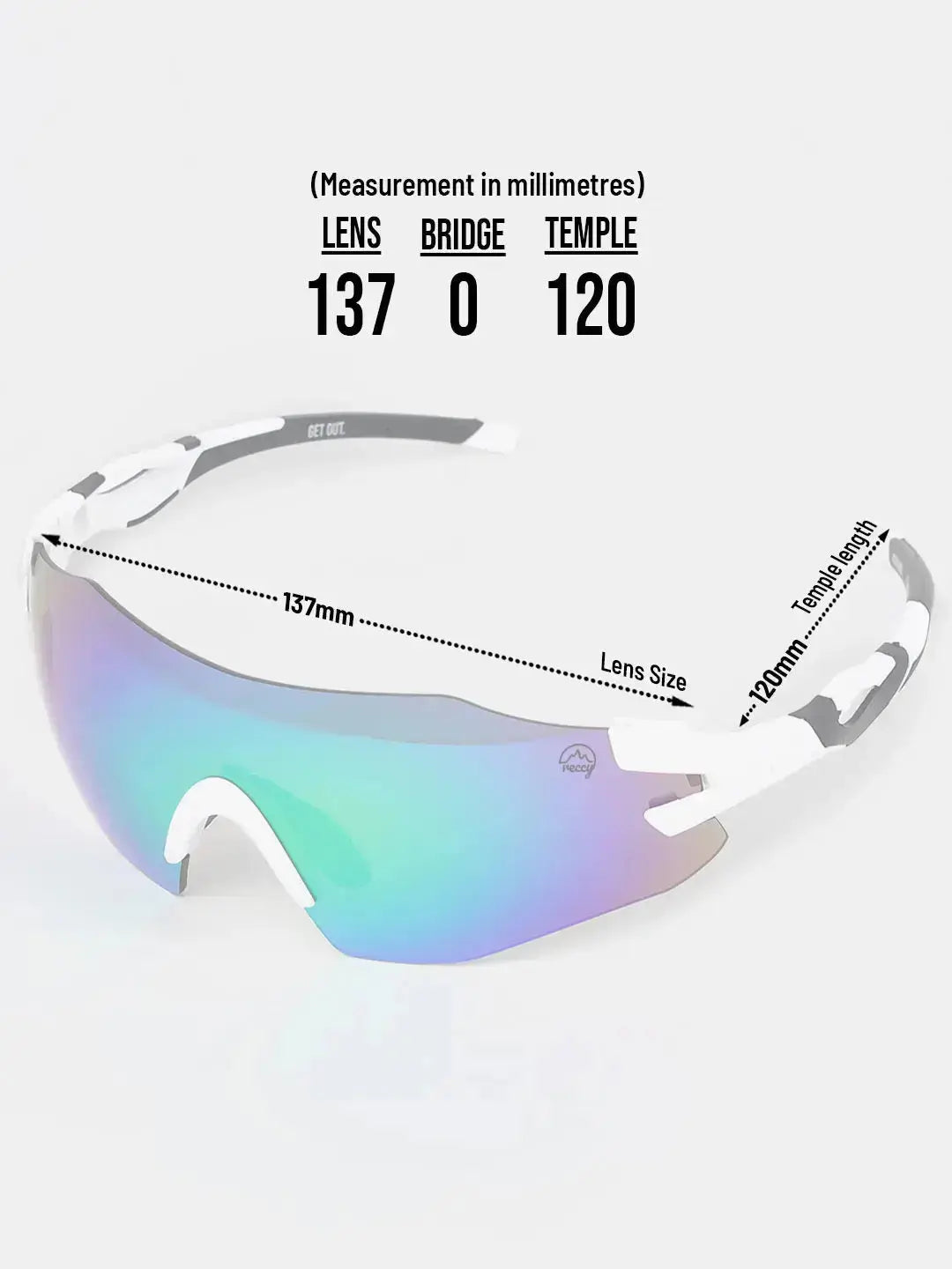 TrailGlide Sunglasses Yellow Revo Unisex Reccy