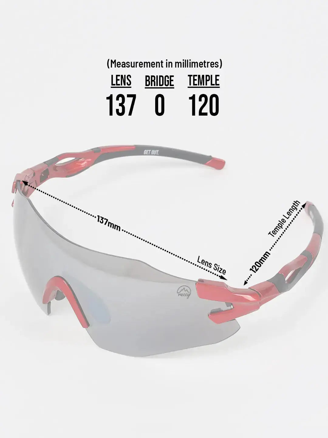 TrailGlide Sunglasses Yellow Revo Unisex Reccy