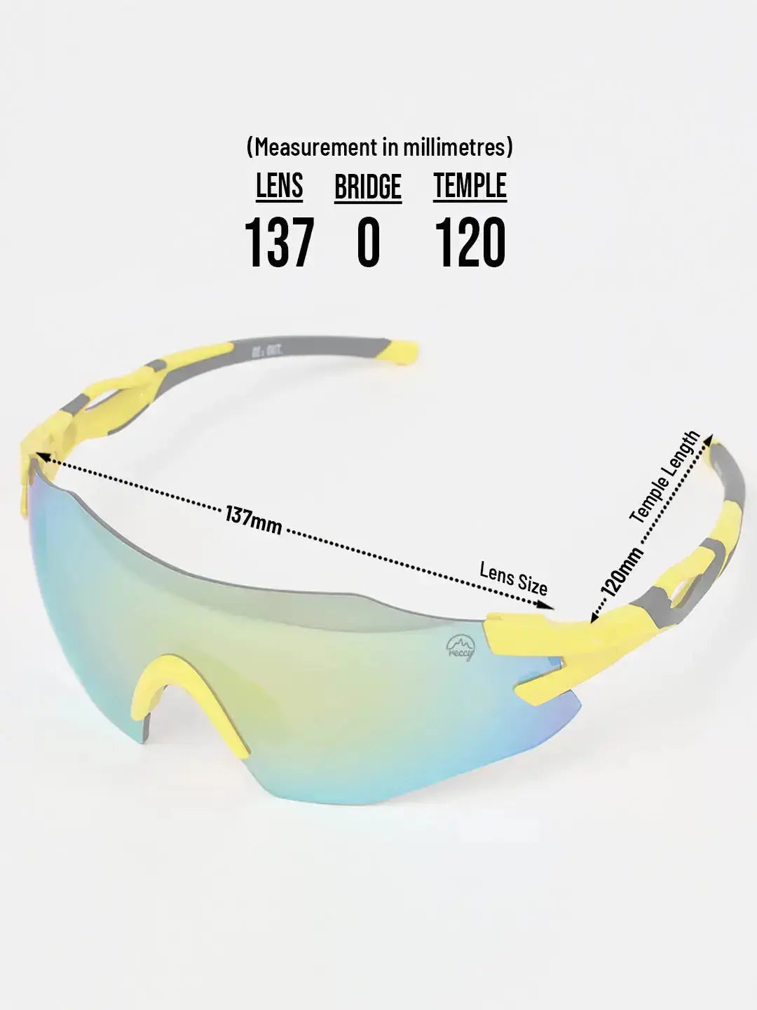 TrailGlide Sunglasses Yellow Revo Unisex Reccy