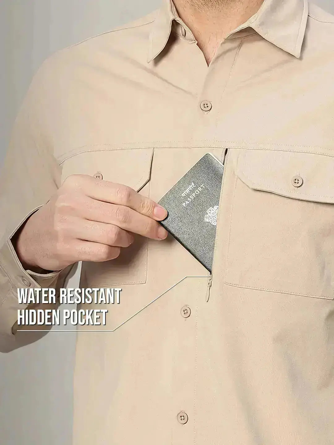 Hidden Pocket of Cargo Shirt - Reccy