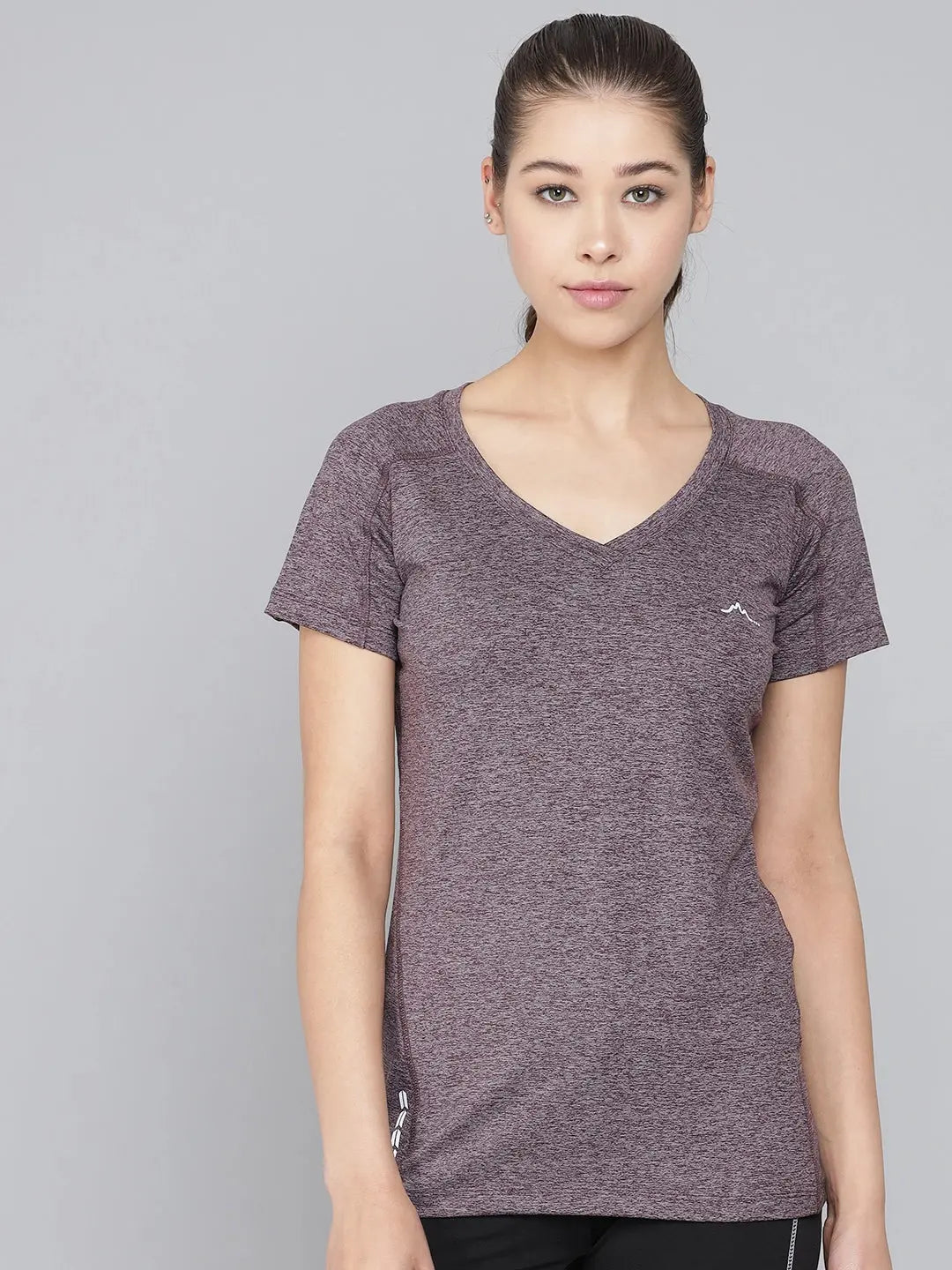 Women's v online neck raglan tee