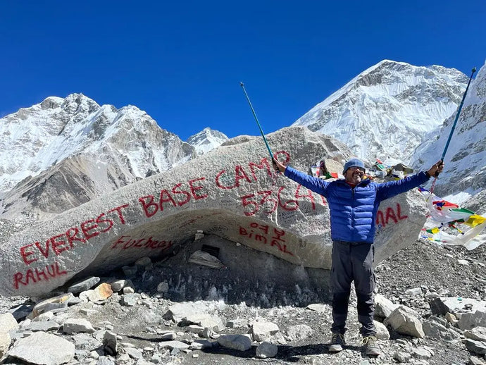 The adventurer who braved all odds and reached the Everest Base Camp