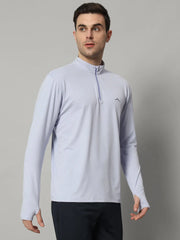 Men's Nomadic Full Sleeves T Shirt - Lavender Reccy