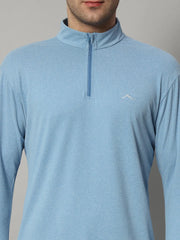 Men's Nomadic Full Sleeves T Shirt - Lichen Blue Reccy