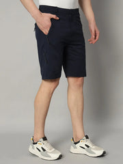Navy Blue Shorts for Men Right Side - Reccy