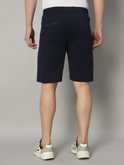Navy Blue Shorts for Men Back Side - Reccy