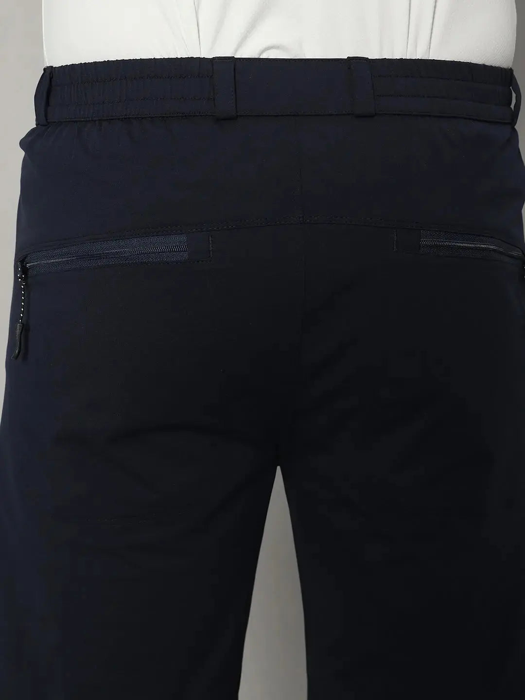 Navy Blue Shorts for Men Back Side - Reccy