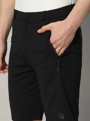 mens black shorts left pocket