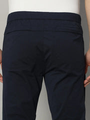 mens navy blue joggers Back pockets - Reccy